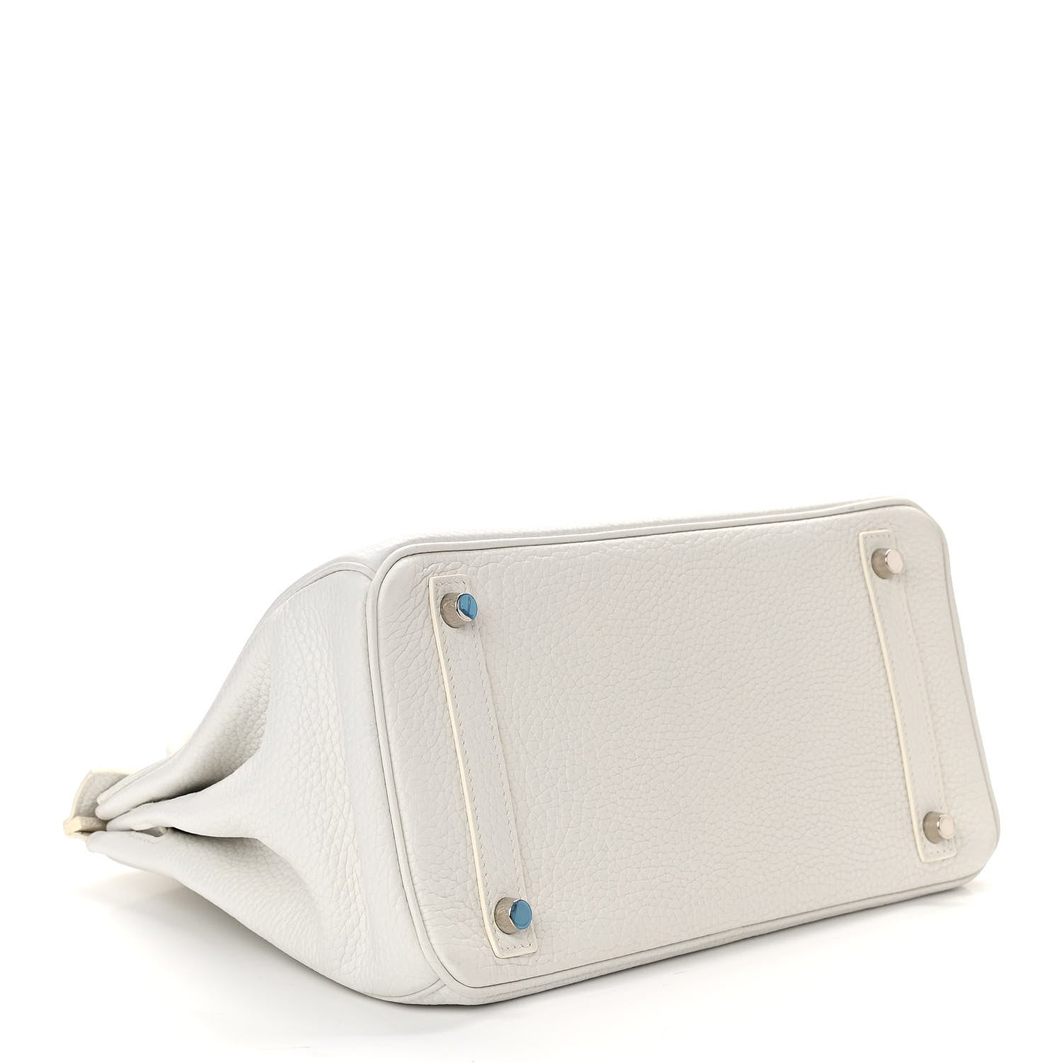 Hermes Taurillon Clemence Birkin 30 White 3 of 11