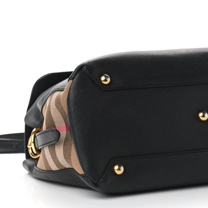 Burberry Derby Calfskin House Check Medium Camberley Black 5 of 12