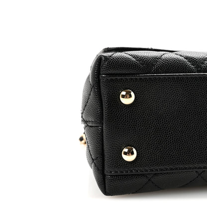 Chanel Caviar Quilted Mini Coco Handle Flap Black 9 of 10