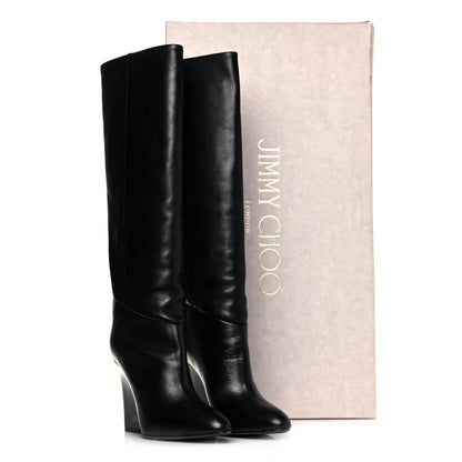 Jimmy Choo Calfskin Cartel Boots 39.5 Black 7 of 7