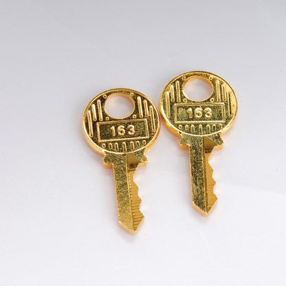 Hermes Gold Plated HAC 40 Cadena Lock and Key Set 3 of 6