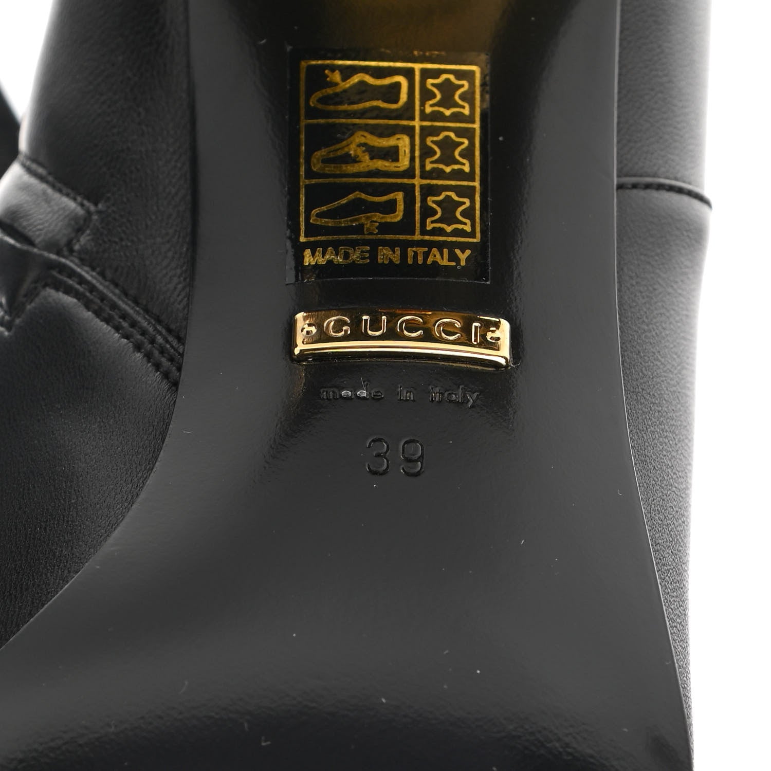 Gucci Nappa Charlotte Horsebit 55mm Ankle Boots 39 Black 6 of 11