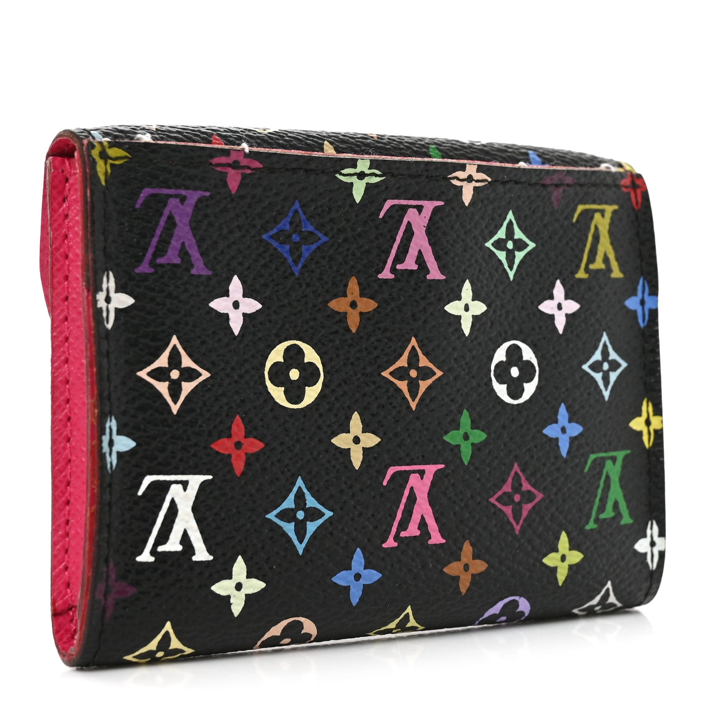 Monogram Multicolor Business Card Holder Black Grenade
