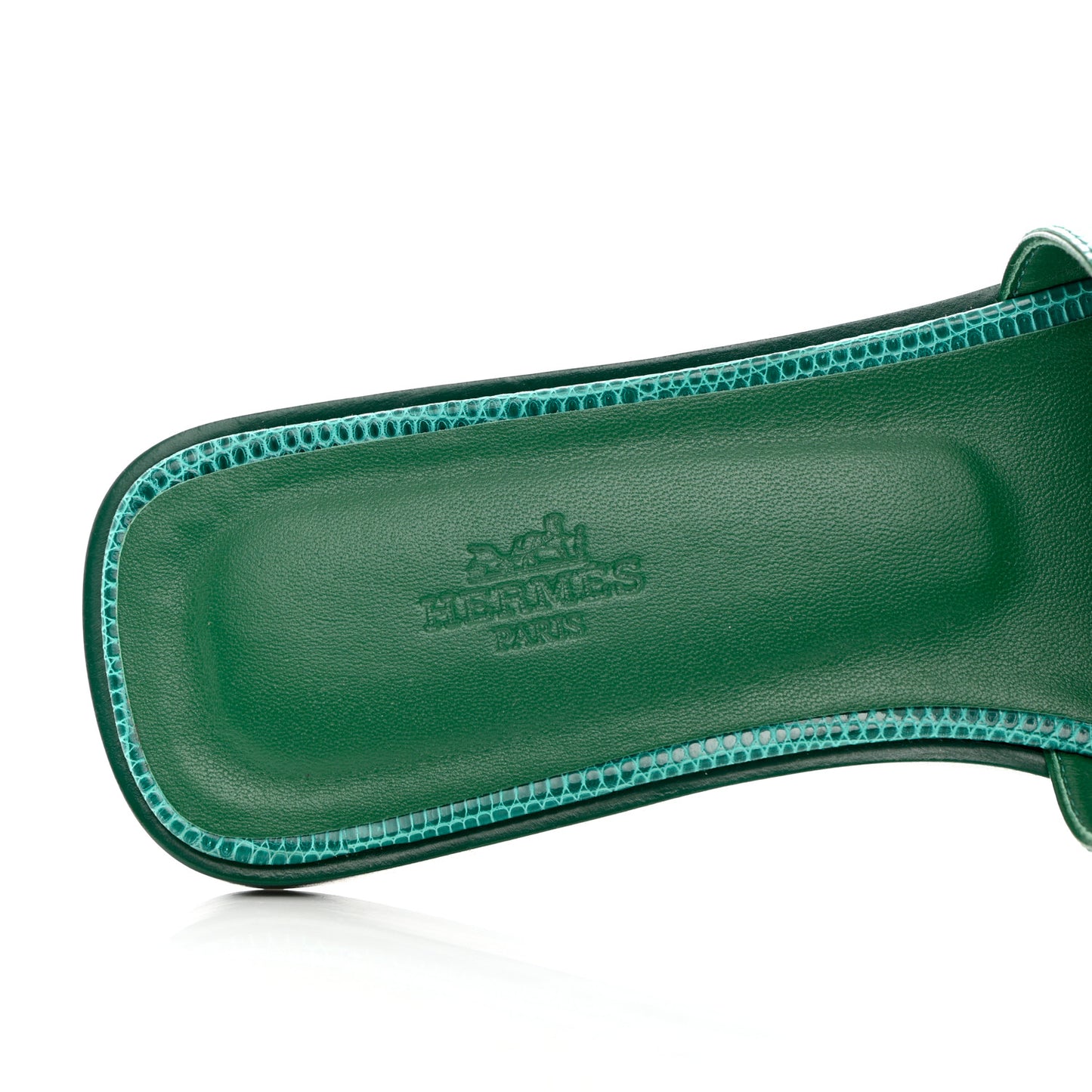 Lizard Oran Sandals 40 Vert Emeraude