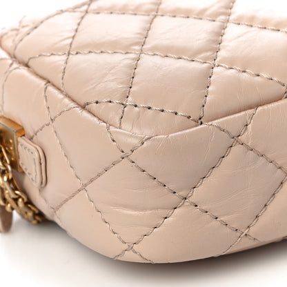 Chanel Aged Calfskin Quilted Mini Reissue Camera Case Beige Clair 8 of 9