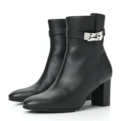 Hermes Calfskin Saint Germain Ankle Boots 36 Black 4 of 8