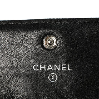 Chanel Lambskin Quilted Flap Card Holder Black 5 of 9
