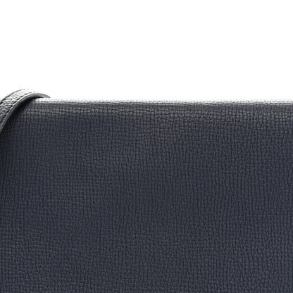 Burberry Derby Calfskin House Check Small Macken Crossbody Bag Ink Blue 8 of 10