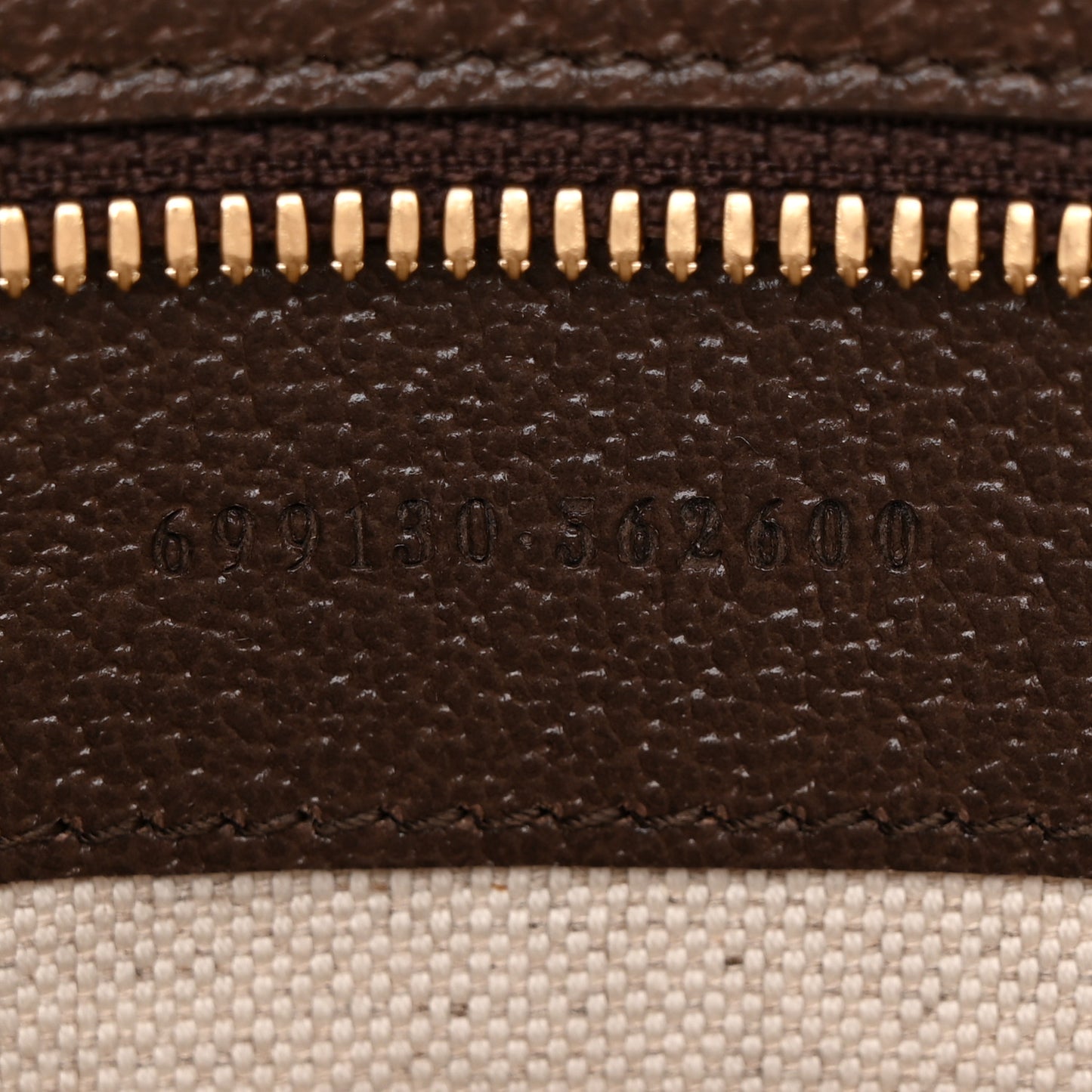 Monogram Jumbo GG Textured Dollar Calfskin Web Wristlet Messenger Bag  Camel Ebony New Acero