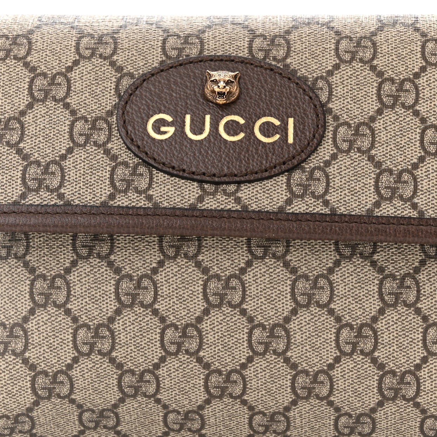 Gucci GG Supreme Monogram Neo Vintage Web Belt Bag Brown 8 of 12