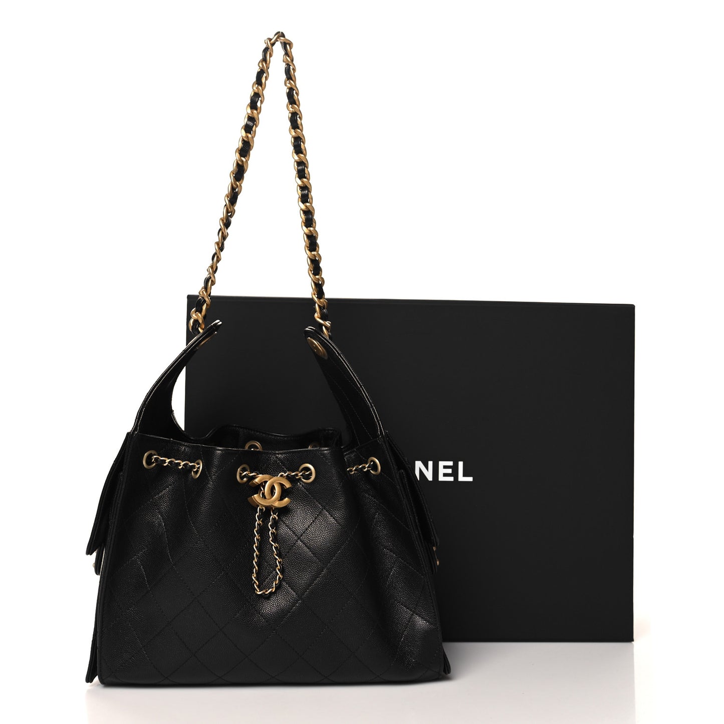 Caviar Quilted Small Chanel 25 Handbag Black