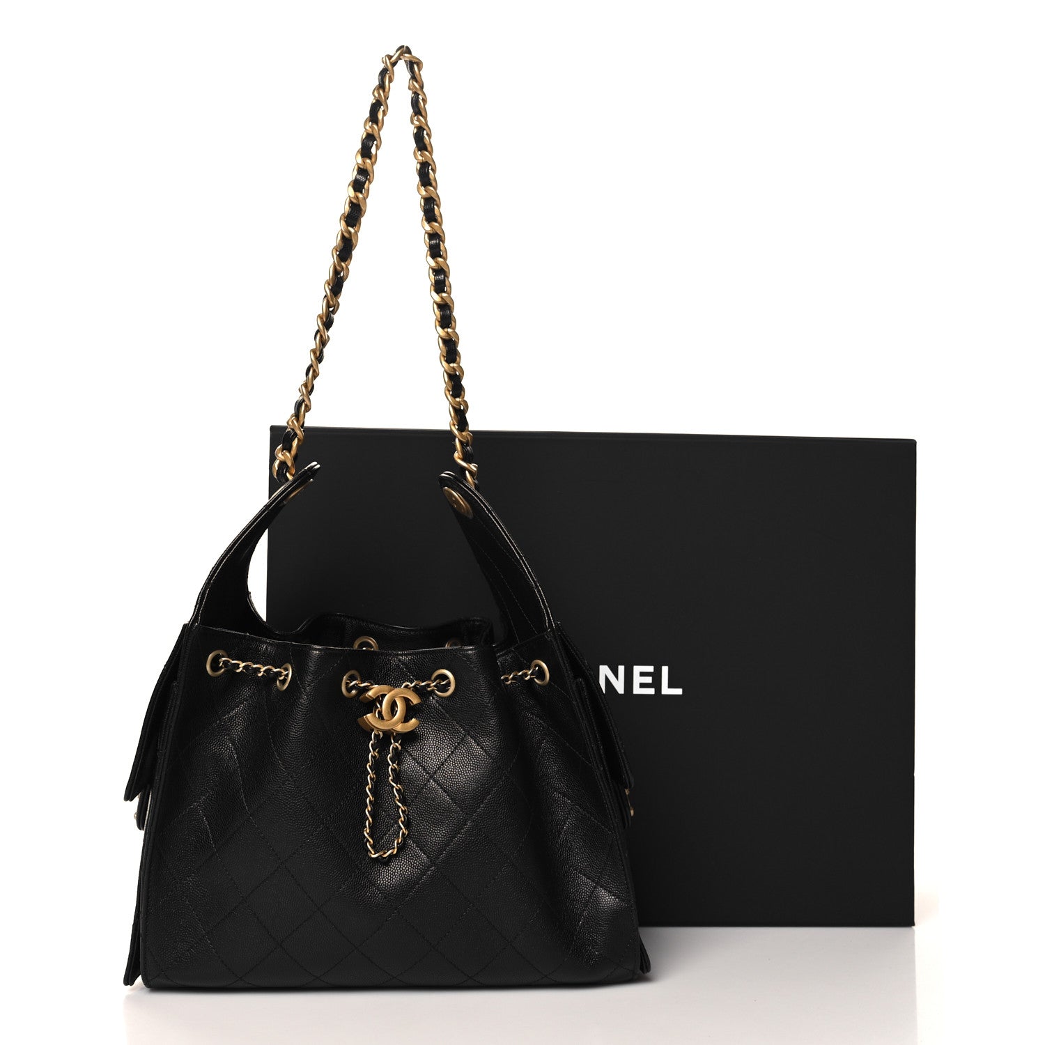 Chanel Caviar Quilted Small Chanel 25 Handbag Black 11 of 11