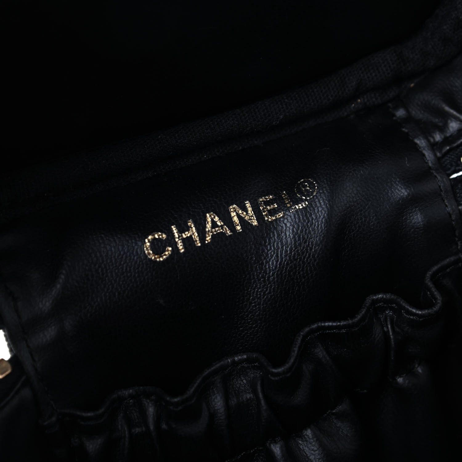 Chanel Caviar Vanity Cosmetic Case Black 8 of 10