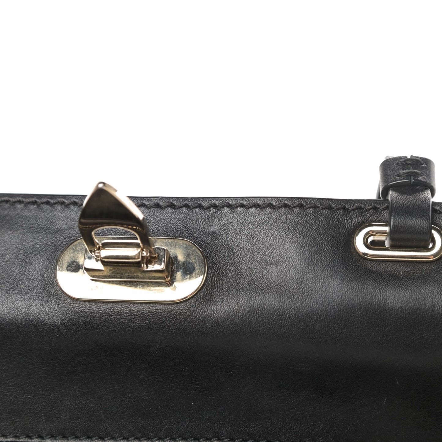 Vitello Small Rockstud Tote Black