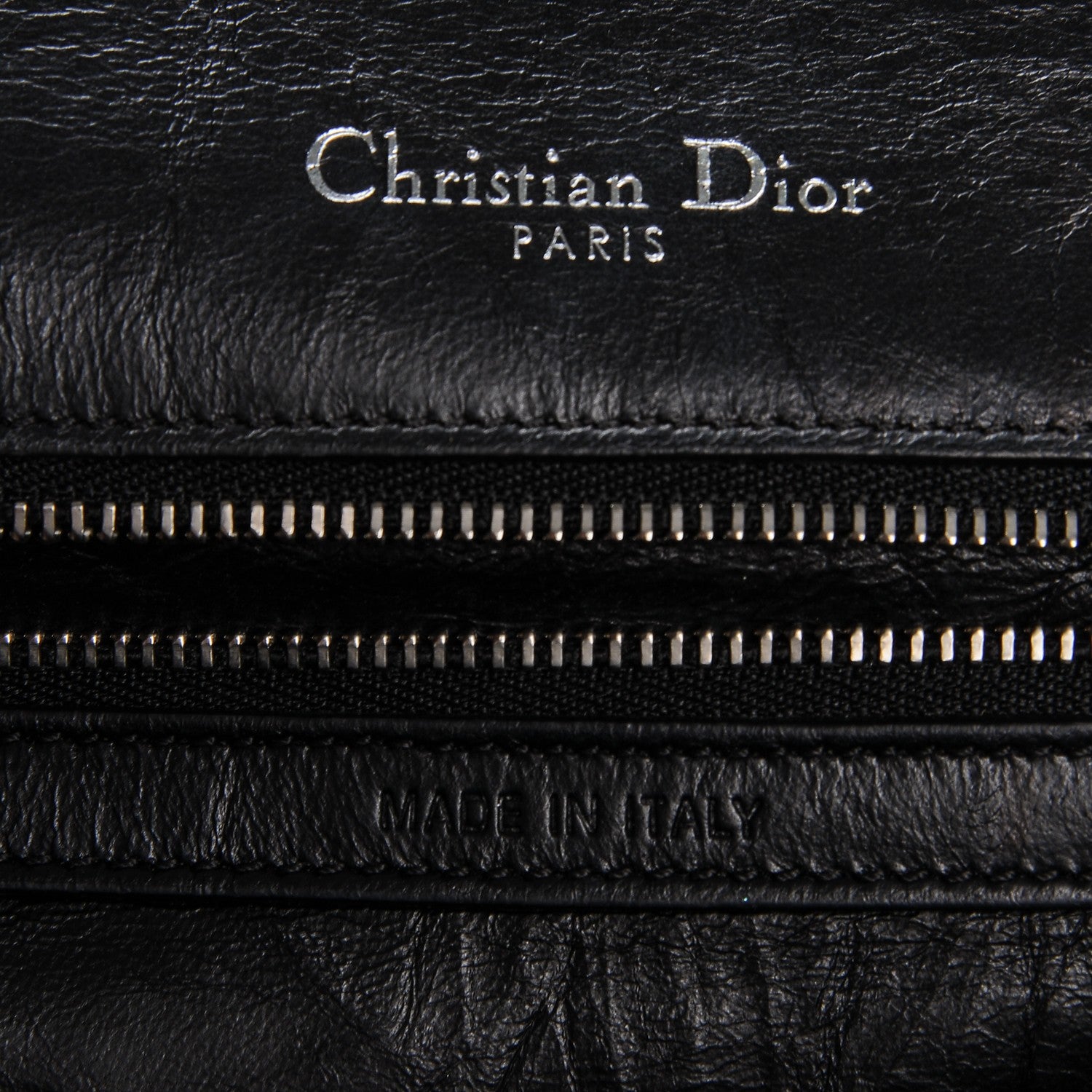 Christian Dior Crinkled Lambskin Cannage Medium Diorama Flap Bag Black 7 of 8
