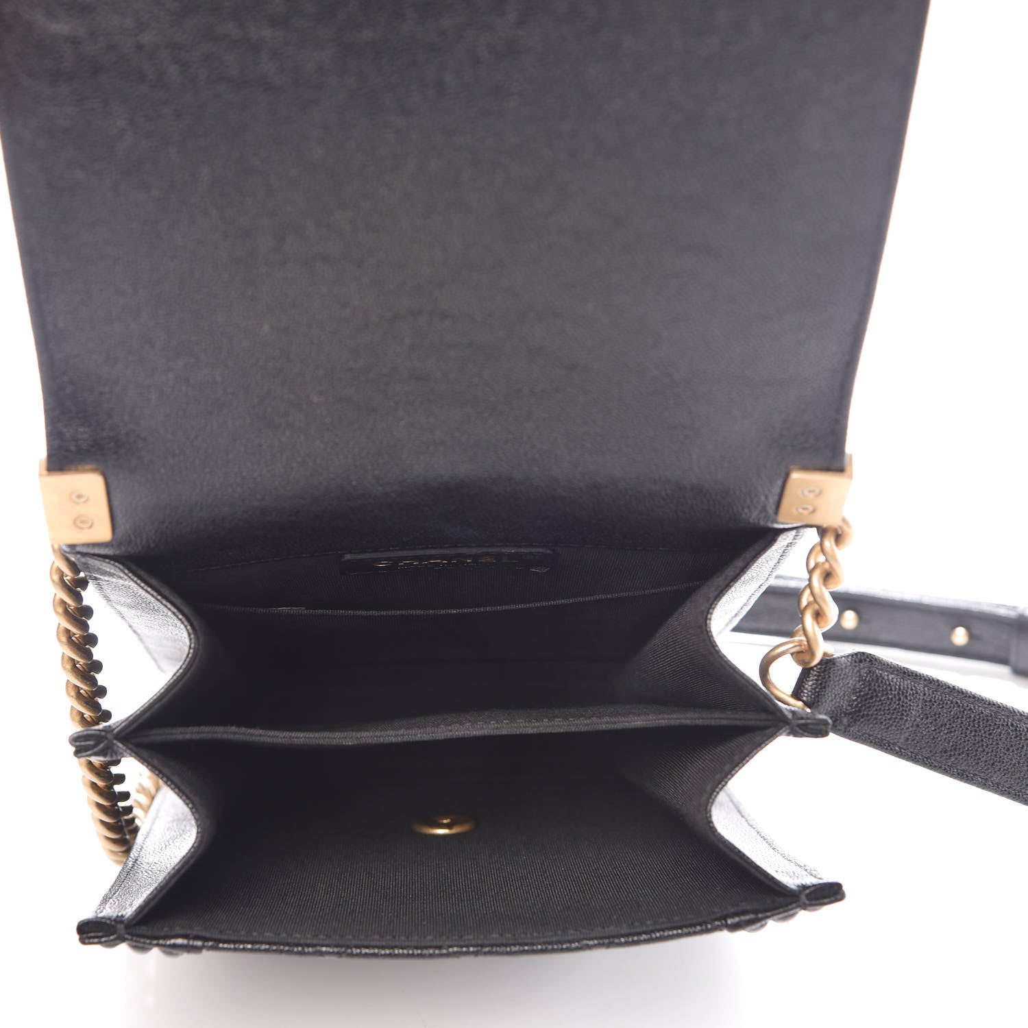 Chanel Caviar Quilted North South Boy Flap Black 5 of 9