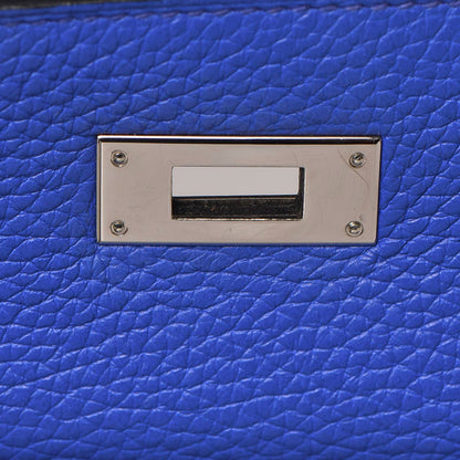 Hermes Taurillon Clemence Kelly Retourne 32 Bleu Electrique 25 of 42