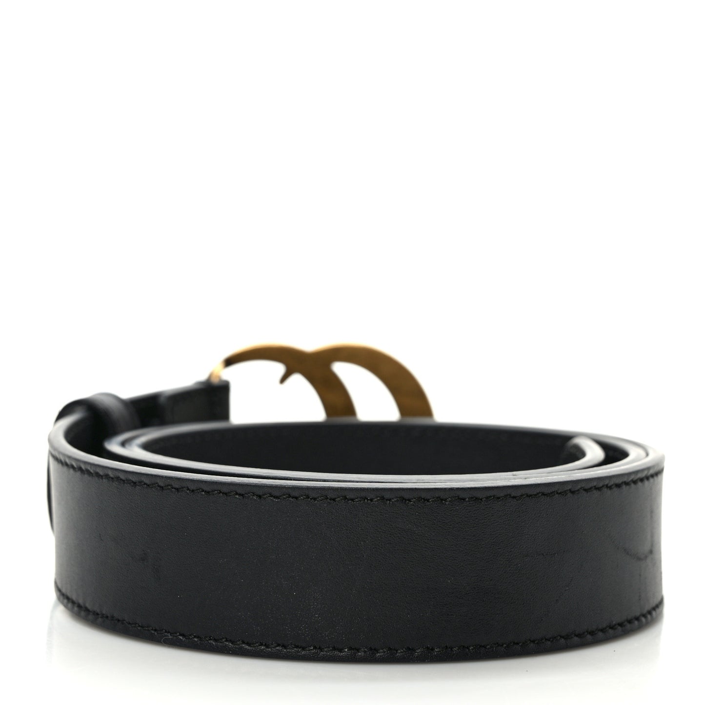 Calfskin Double G 30mm Belt 80 32 Black