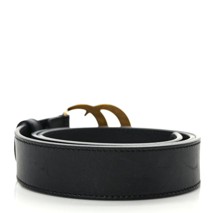 Gucci Calfskin Double G 30mm Belt 80 32 Black 2 of 5