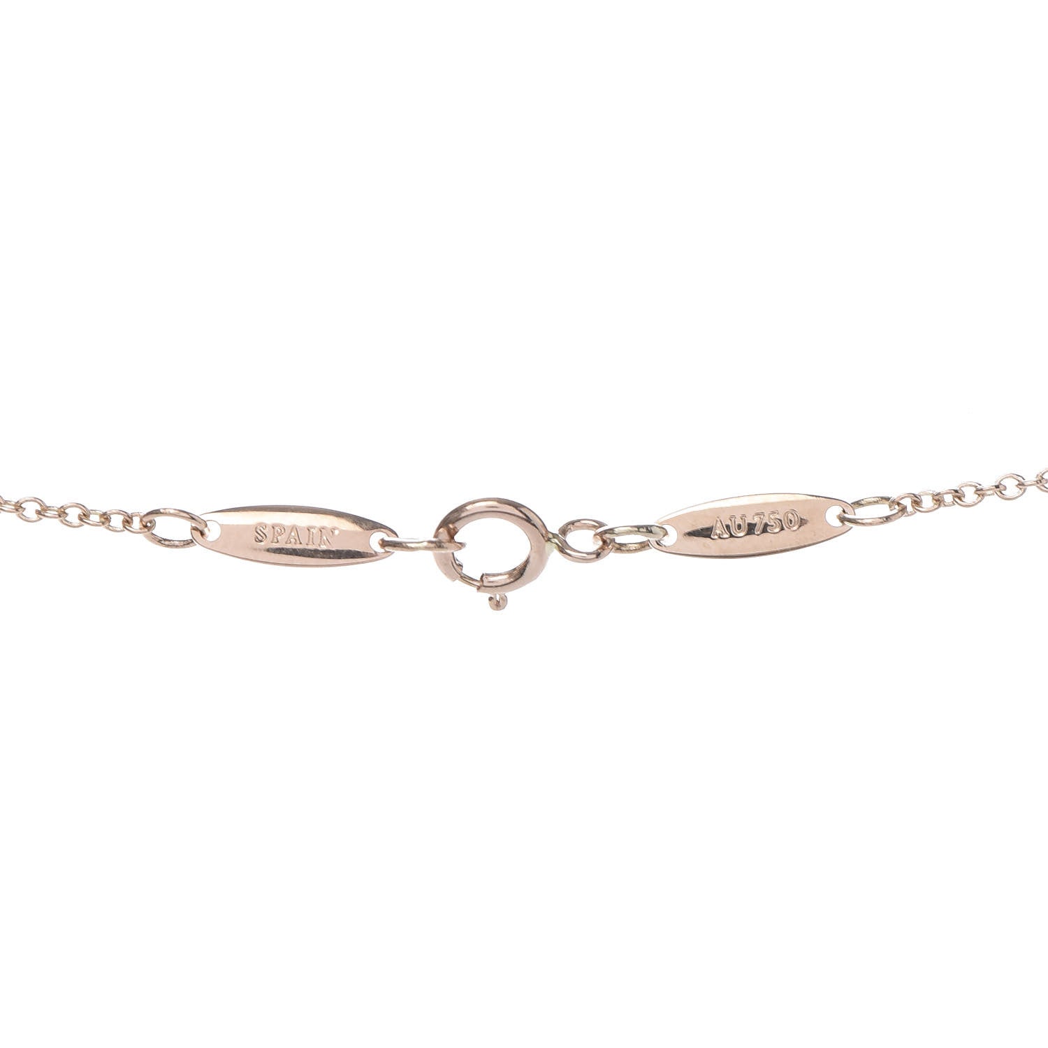 Tiffany 18K Rose Gold 16mm Elsa Peretti Open Heart Pendant Necklace 6 of 7