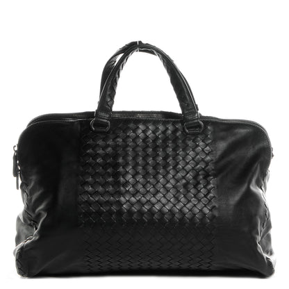 Bottega Veneta Leather Intrecciato Large Leggero Tote Nero Black 1 of 8