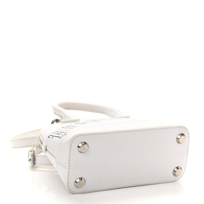 Balenciaga Calfskin Gothic Logo XXS Ville Top Handle Bag White 4 of 13