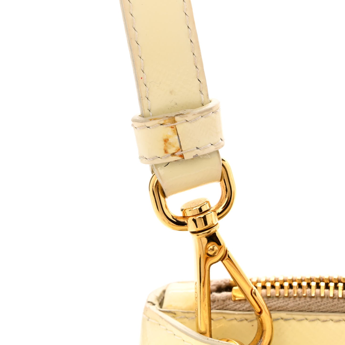 Saffiano Vernice Mini Galleria Double Zip Tote Bianco