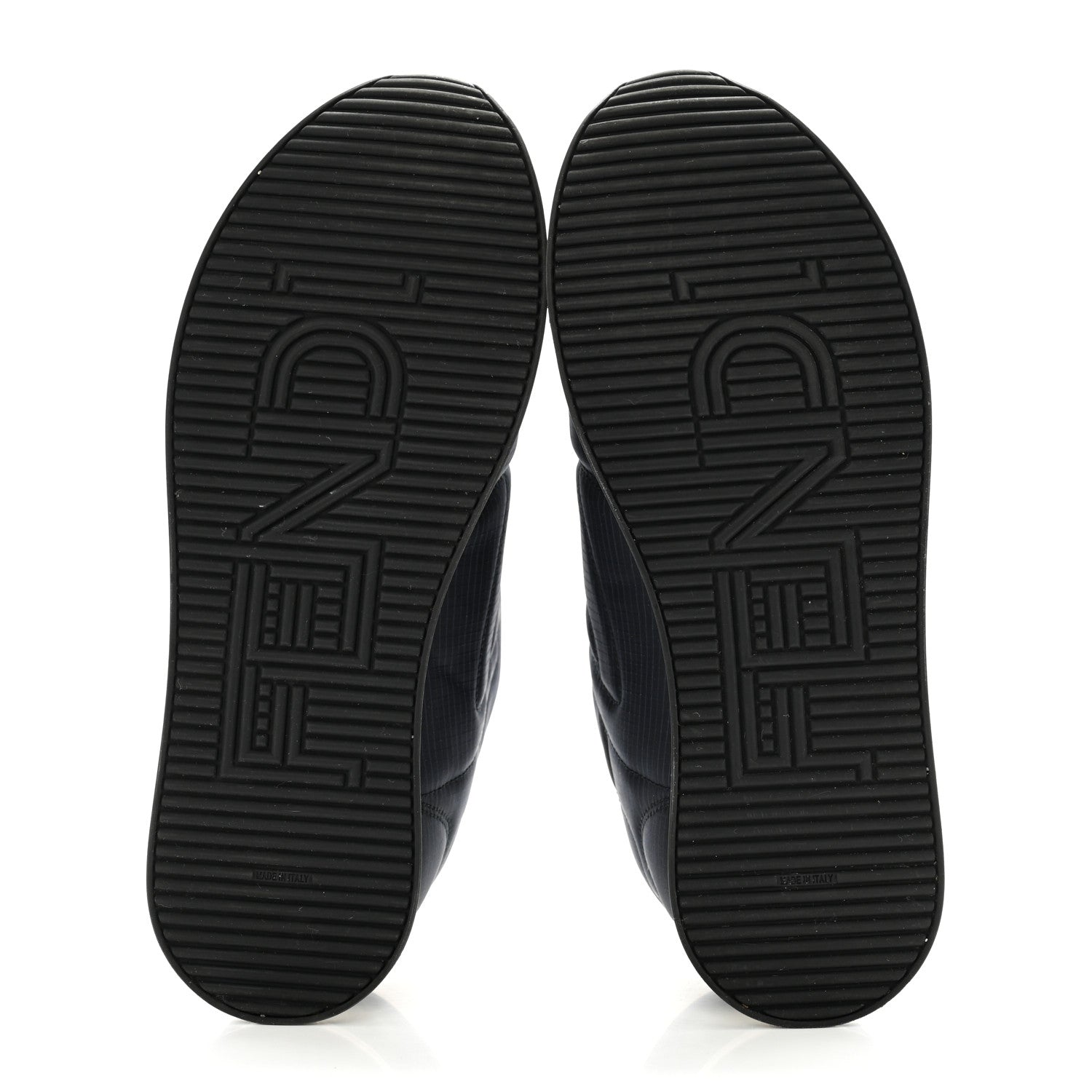 Fendi Nylon Womens FFreedom Sneakers 37 Blue Black 5 of 11