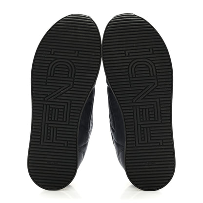 Fendi Nylon Womens FFreedom Sneakers 37 Blue Black 5 of 11