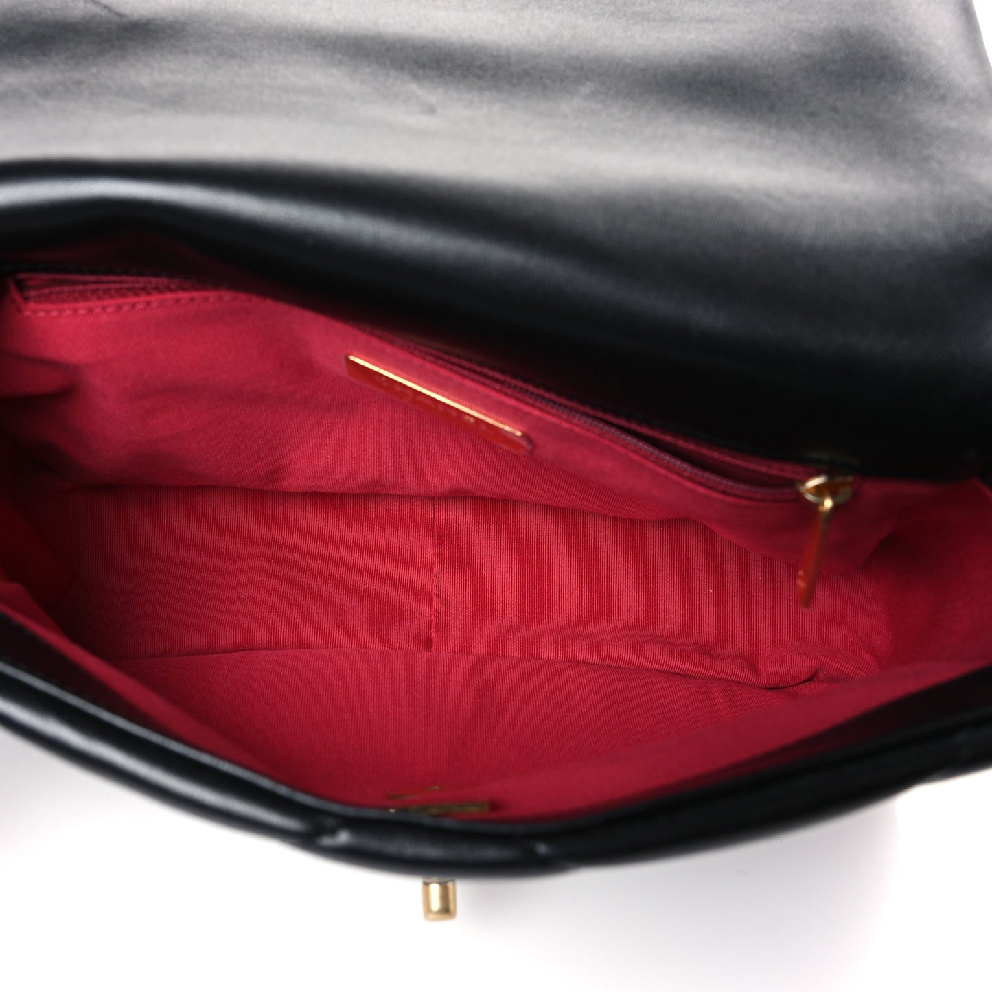 Lambskin Quilted Medium Chanel 19 Flap Black