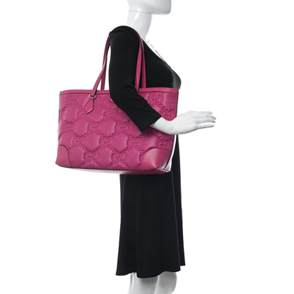 Gucci Nylon Calfskin Enamel GG Matelasse Medium Ophidia Shopping Bag Lovely 2 of 10