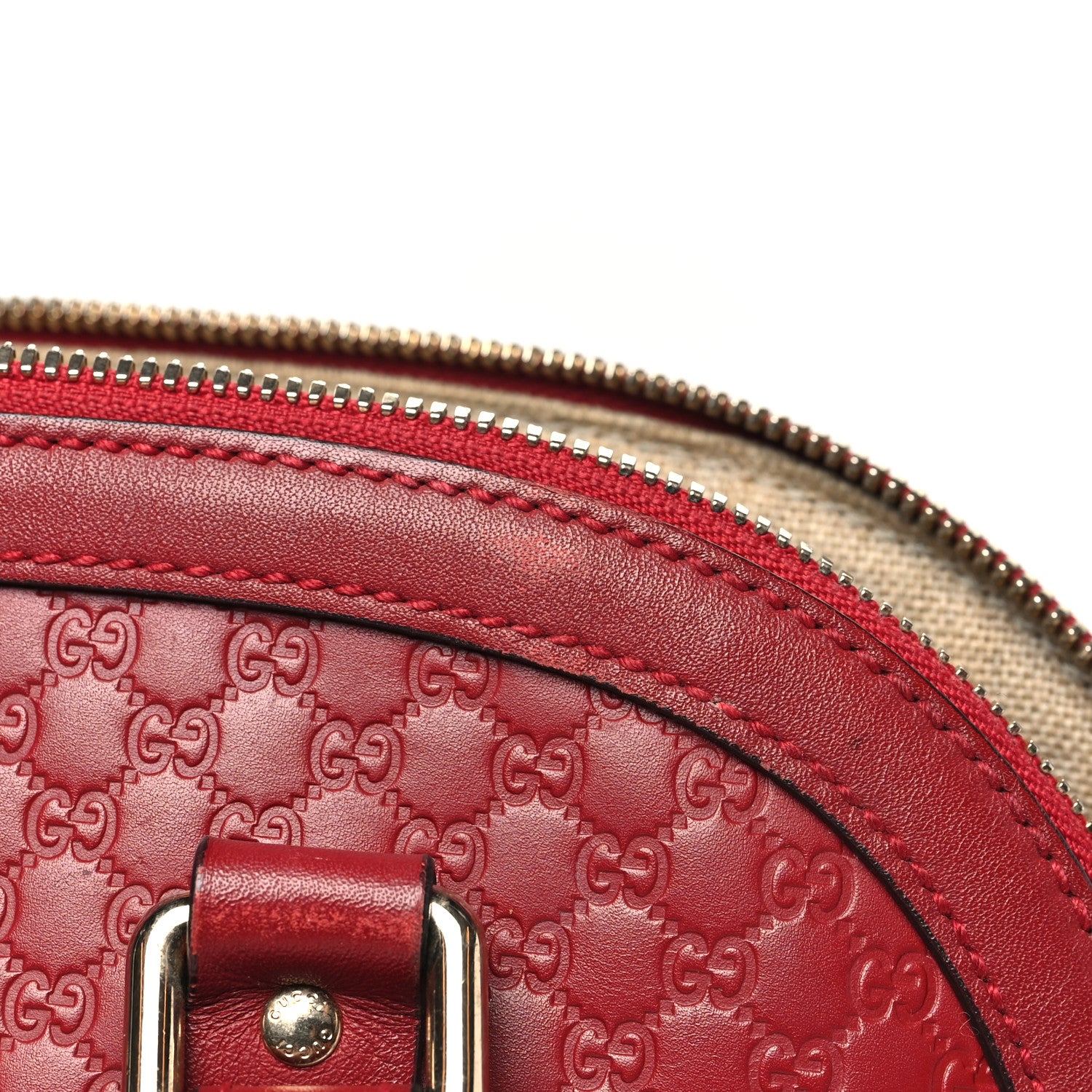 Gucci Microguccissima Medium Dome Bag Red 12 of 14
