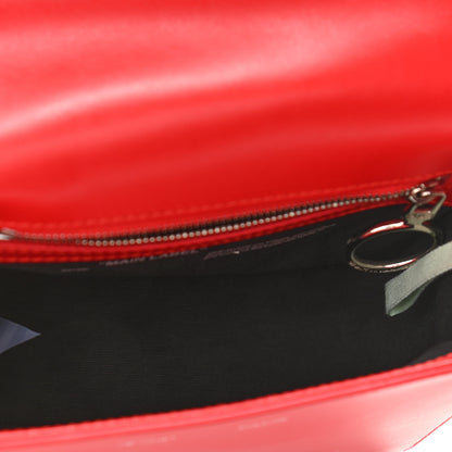 Off-White Calfskin Padded Diag Binder Flap Bag Red 5 of 12