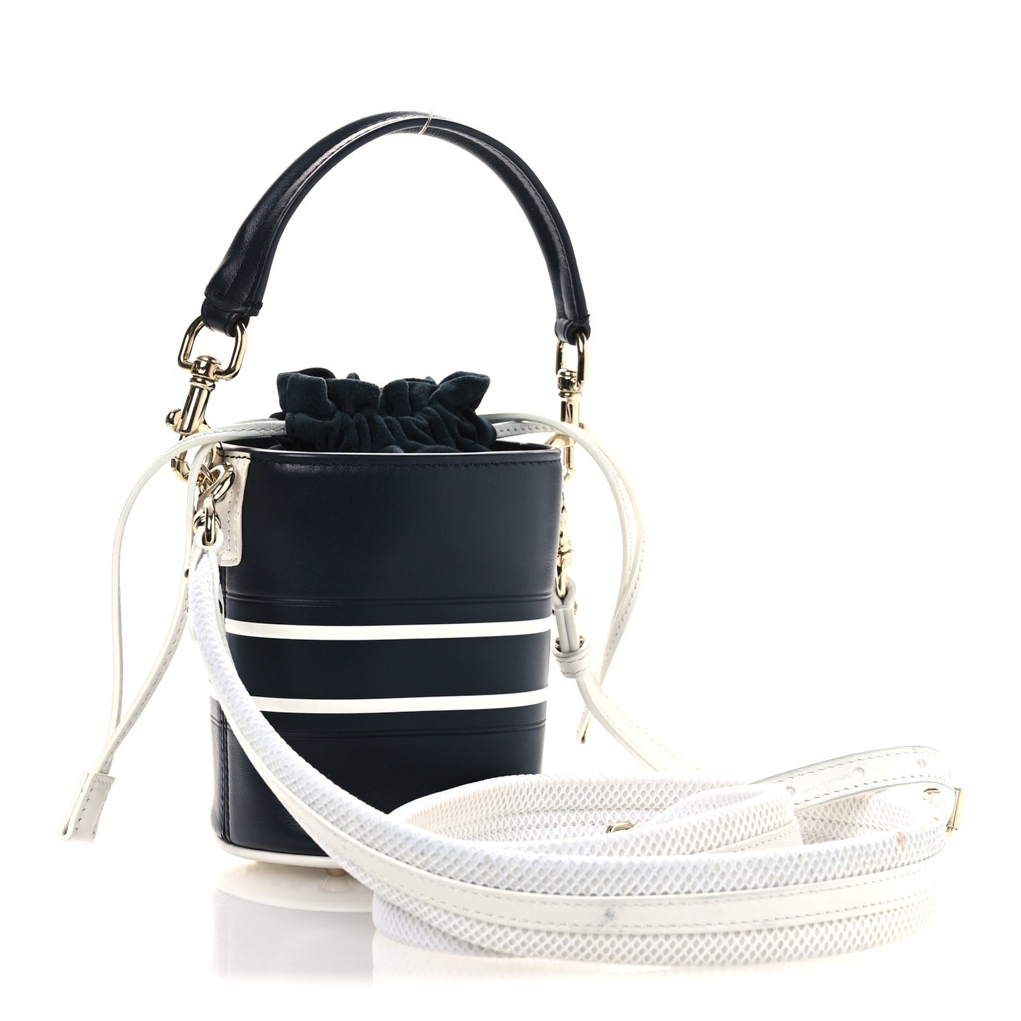 Calfskin Micro Dior Vibe Bucket Blue