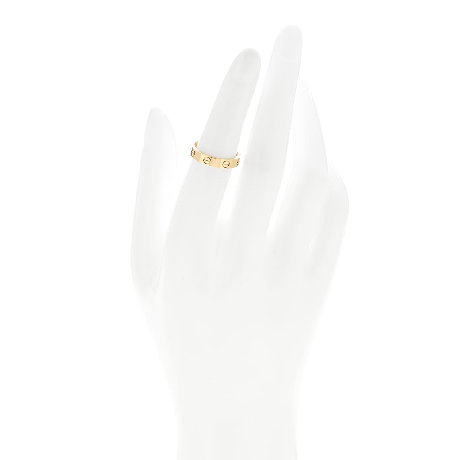 Cartier 18K Yellow Gold 3.5mm LOVE Wedding Band Ring 51 5.75 2 of 5