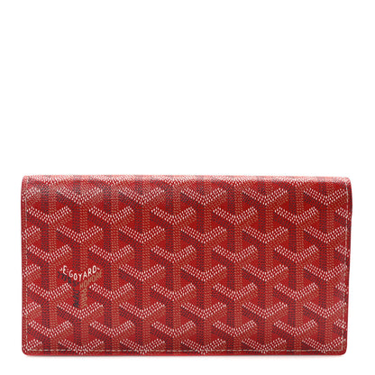 Goyard Goyardine Richelieu Wallet Red 1 of 9