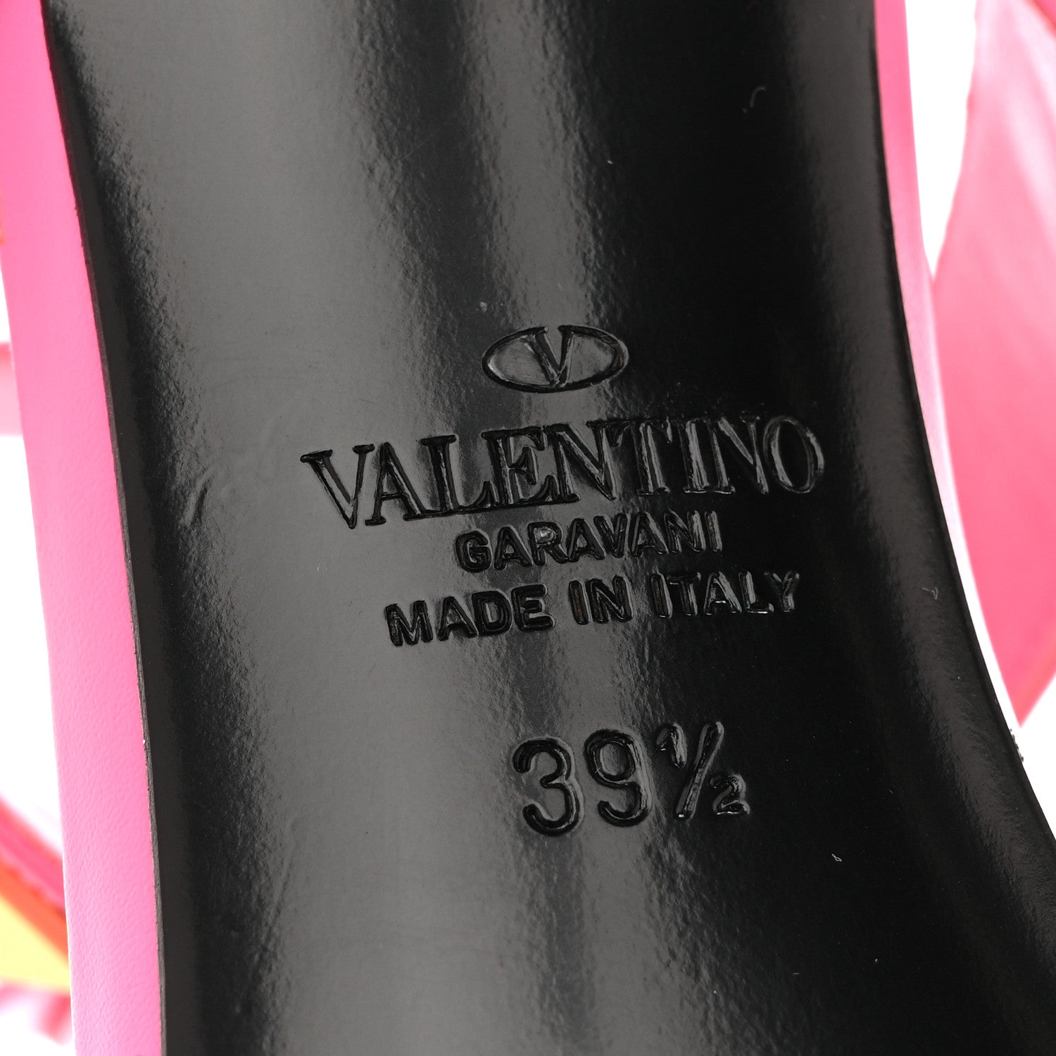 Valentino Garavani Calfskin Roman Stud Ankle Strap 100mm Sandals 39.5 Pink 8 of 10