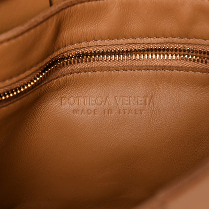 Bottega Veneta Lambskin Maxi Intrecciato Cassette Crossbody Bag Caramel 6 of 9