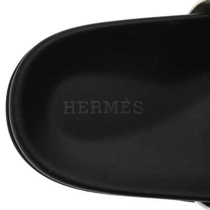 Hermes Calfskin Womens Chypre Sandals 39 White 7 of 15