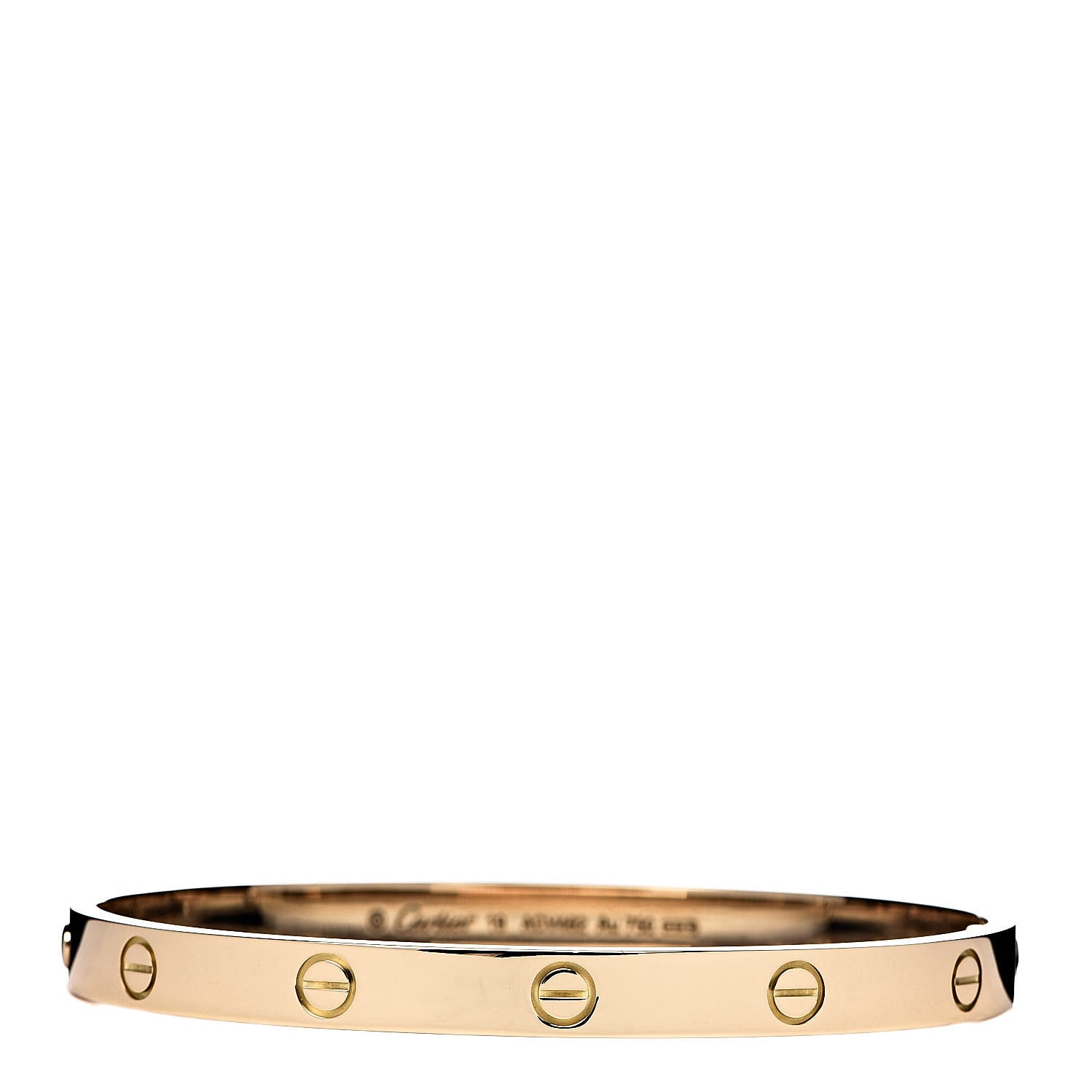 Cartier 18K Yellow Gold LOVE Bracelet 19 1 of 8