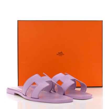 Hermes Epsom Oran Sandals 38 Violet Amethyste 9 of 9