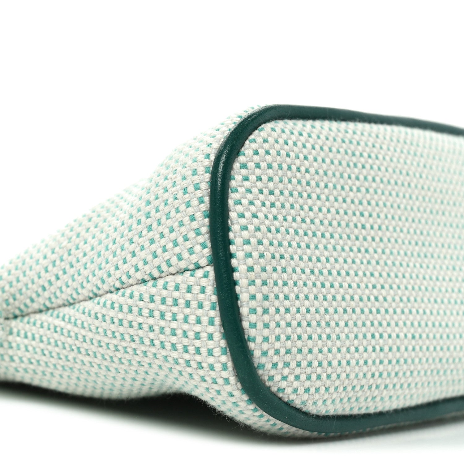 Hermes Cotton Canvas Crazy H Mini Bolide Case Nuage Menthe 8 of 9