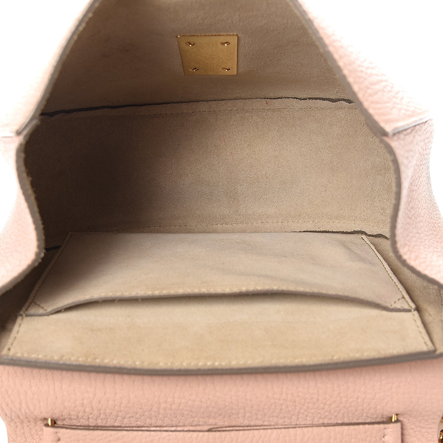 Grained Lambskin Drew Shoulder Bag Cement Pink