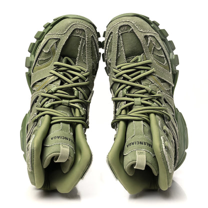 Balenciaga Mesh Nylon Womens Track Hike Sneakers 40 Washed Light Khaki 2 of 8