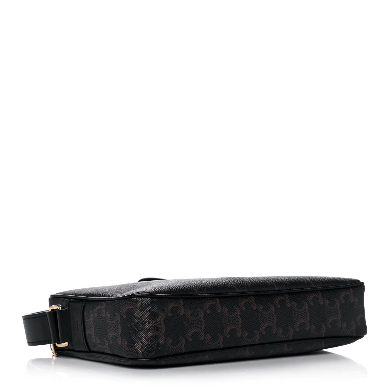 Celine Triomphe Canvas Medium Messenger Bag Black 4 of 9
