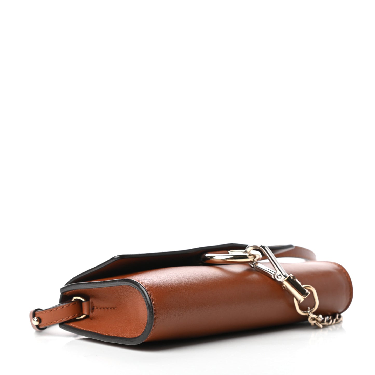 Suede Calfskin Mini Faye Shoulder Bag Tobacco