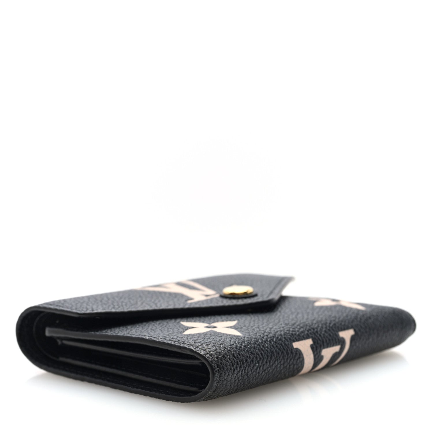 Louis Vuitton Empreinte Monogram Giant Victorine Wallet Black Beige 4 of 7