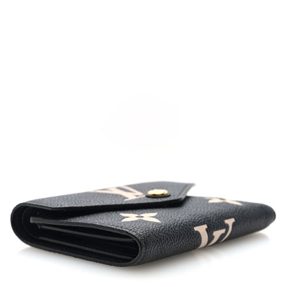 Louis Vuitton Empreinte Monogram Giant Victorine Wallet Black Beige 4 of 7