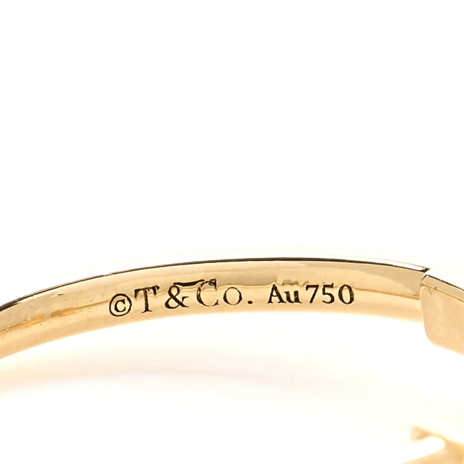 Tiffany 18K Yellow Gold T Wire Ring 52 6 4 of 4