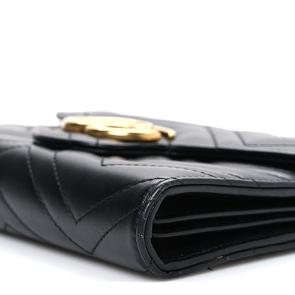 Gucci Calfskin Matelasse GG Marmont Chain Wallet Black 9 of 9